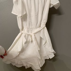 white elegant **romper**